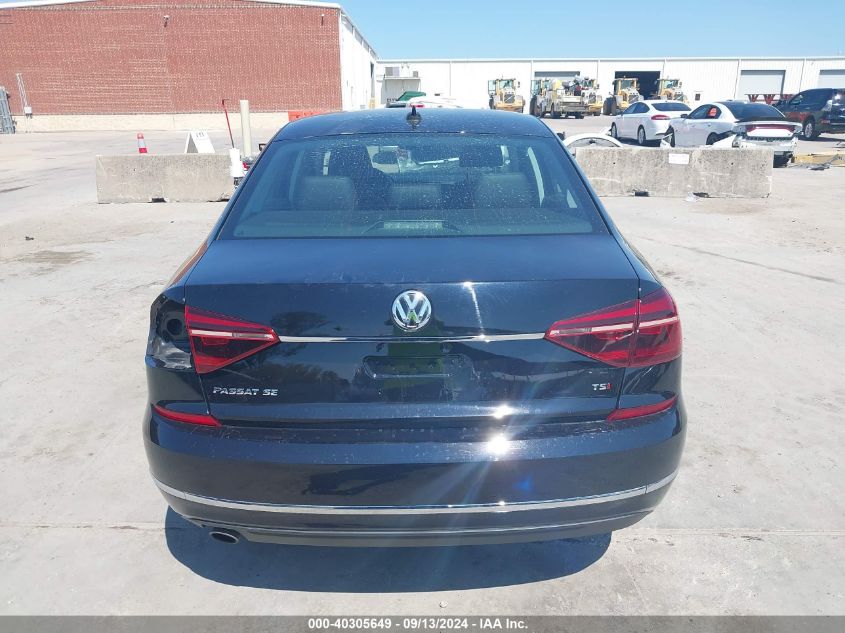 2017 Volkswagen Passat 1.8T Se VIN: 1VWBT7A39HC056155 Lot: 40305649