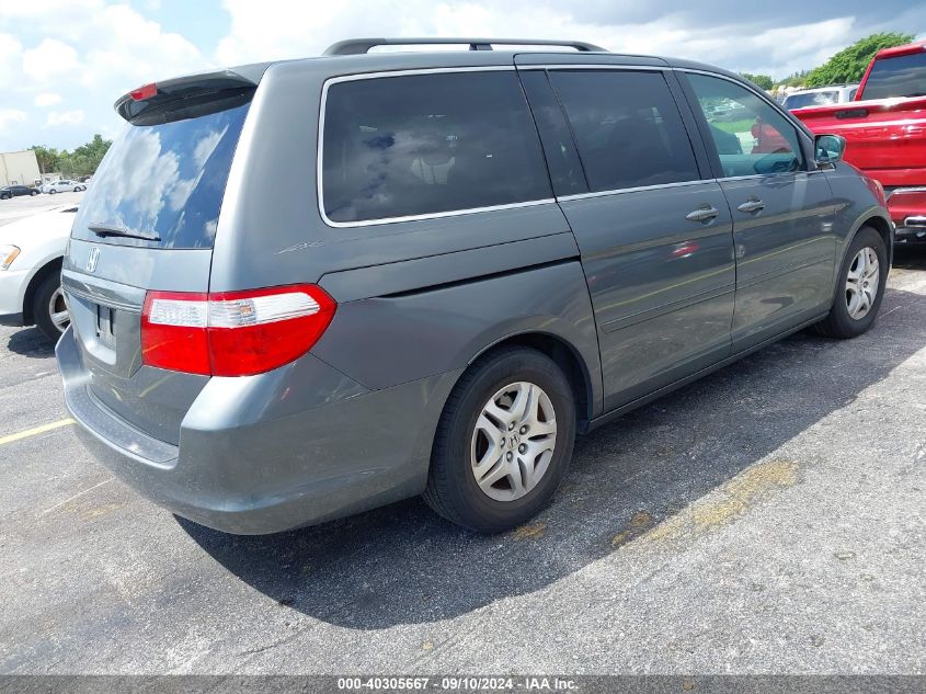 2007 Honda Odyssey Ex-L VIN: 5FNRL38697B137197 Lot: 40305667