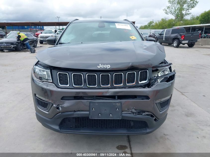 2018 Jeep Compass Sport Fwd VIN: 3C4NJCAB7JT123514 Lot: 40305981