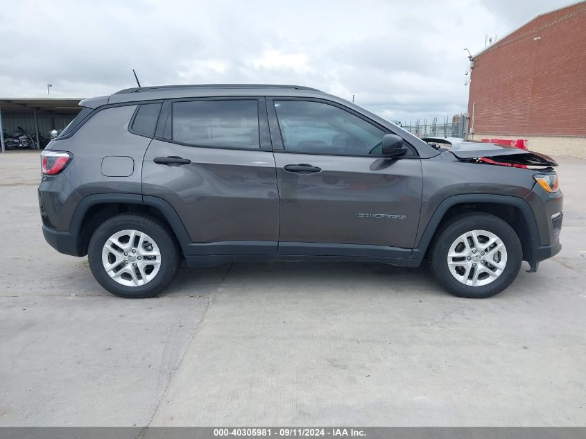 2018 Jeep Compass Sport Fwd VIN: 3C4NJCAB7JT123514 Lot: 40305981