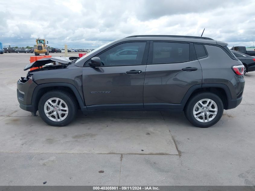 2018 Jeep Compass Sport Fwd VIN: 3C4NJCAB7JT123514 Lot: 40305981