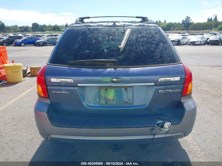 2006 Subaru Outback 2.5I VIN: 4S4BP61C867359835 Lot: 40305988