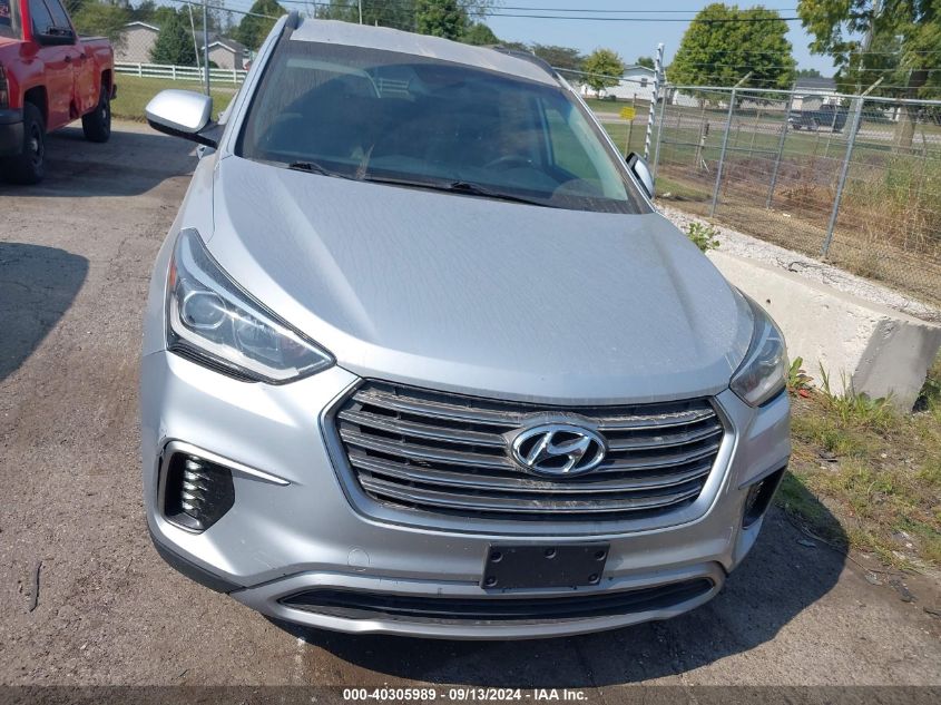 2017 Hyundai Santa Fe Se VIN: KM8SMDHF1HU255446 Lot: 40305989