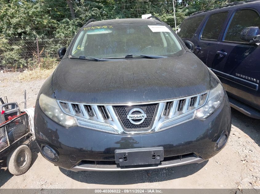 2009 Nissan Murano Sl VIN: JN8AZ18W59W159071 Lot: 40306022