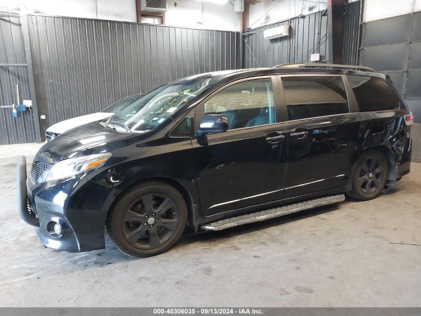 2017 Toyota Sienna Se 8 Passenger VIN: 5TDXZ3DCXHS887500 Lot: 40306035