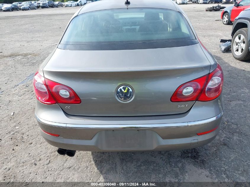 2012 Volkswagen Cc Sport VIN: WVWMP7AN1CE540366 Lot: 40306040