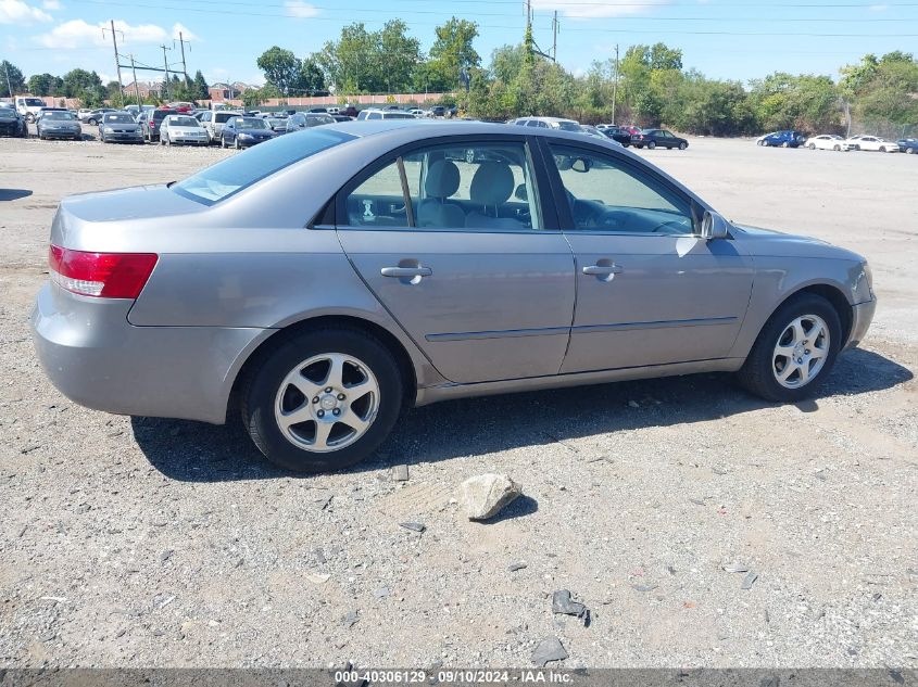 2006 Hyundai Sonata Gls VIN: 5NPEU46C46H116624 Lot: 40306129