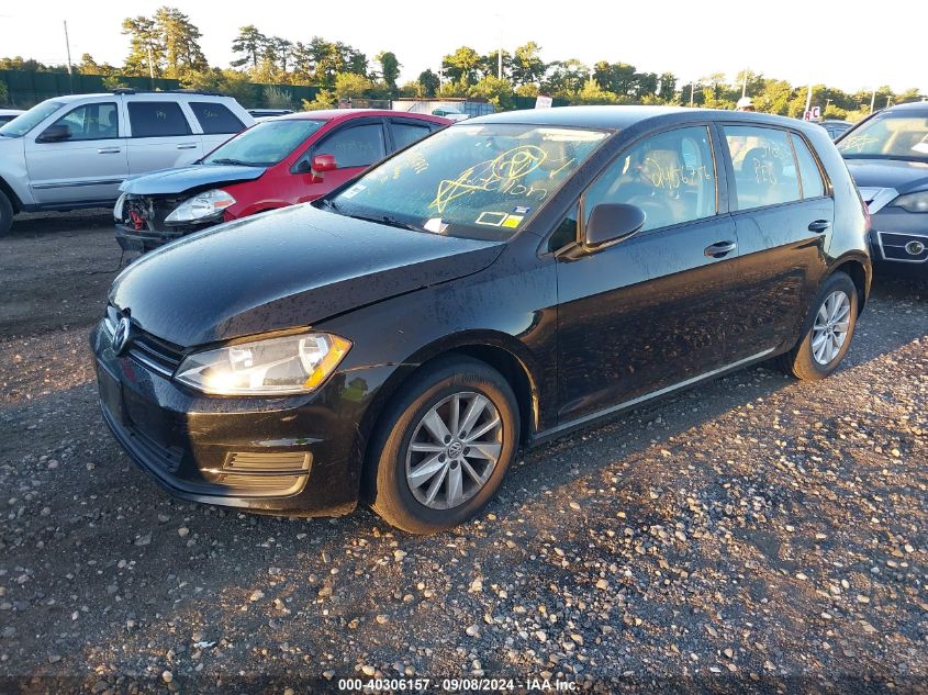 3VW217AU6FM102504 2015 VOLKSWAGEN GOLF - Image 2