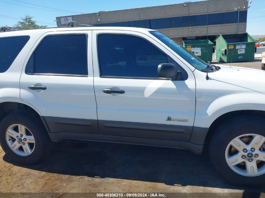 2005 Ford Escape Hybrid VIN: 1FMCU95H35KE10531 Lot: 40306210