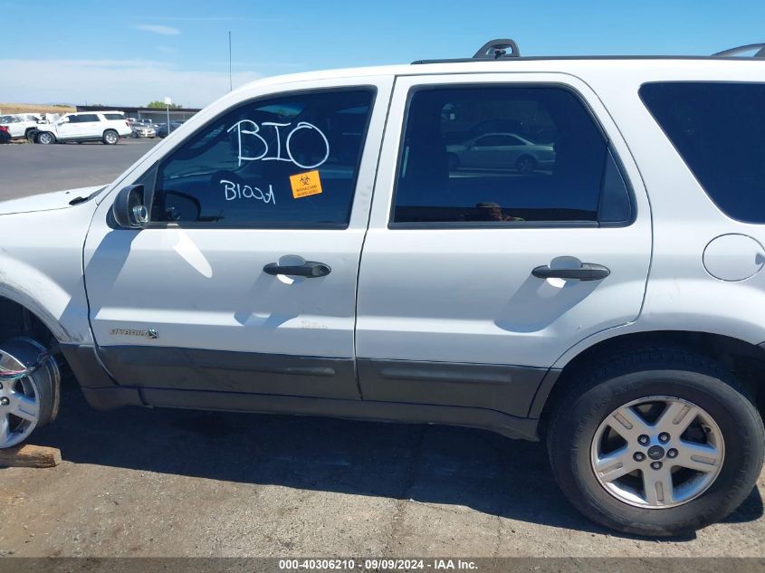 2005 Ford Escape Hybrid VIN: 1FMCU95H35KE10531 Lot: 40306210