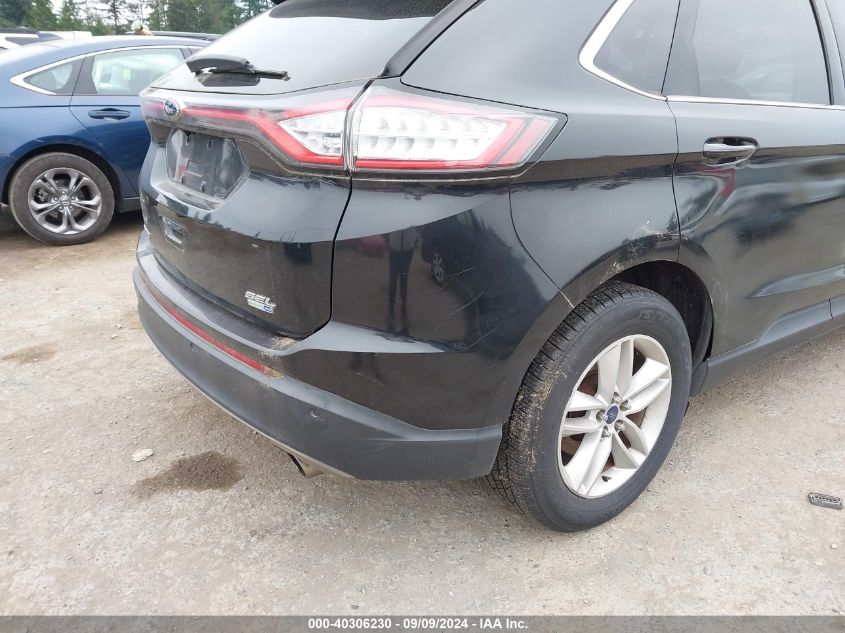 2015 Ford Edge Sel VIN: 2FMTK4J90FBC04571 Lot: 40306230