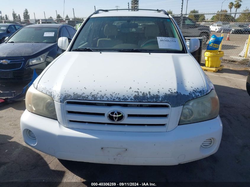 2006 Toyota Highlander VIN: JTEGD21A260146202 Lot: 40306259