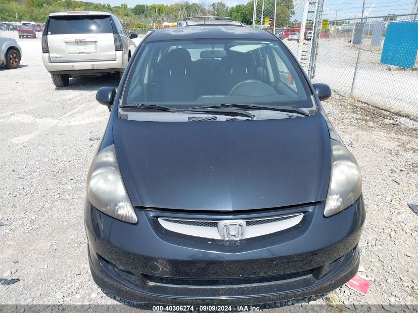 2007 Honda Fit Sport VIN: JHMGD38637S040874 Lot: 40306274