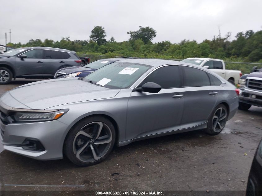 2021 Honda Accord Sport Se VIN: 1HGCV1F4XMA071335 Lot: 40306325