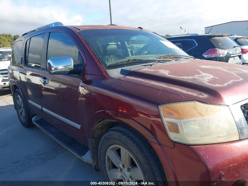 2010 Nissan Armada Se/Titanium/Platinum VIN: 5N1BA0ND0AN619022 Lot: 40306352