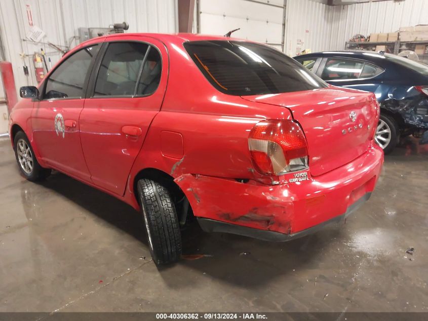 2002 Toyota Echo VIN: JTDBT123320249876 Lot: 40306362