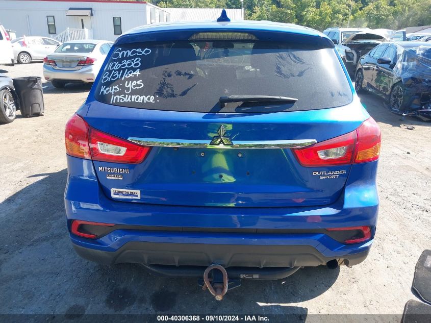 2019 Mitsubishi Outlander Sport Es/Se/Le/Sp VIN: JA4AR3AU8KU030723 Lot: 40306368