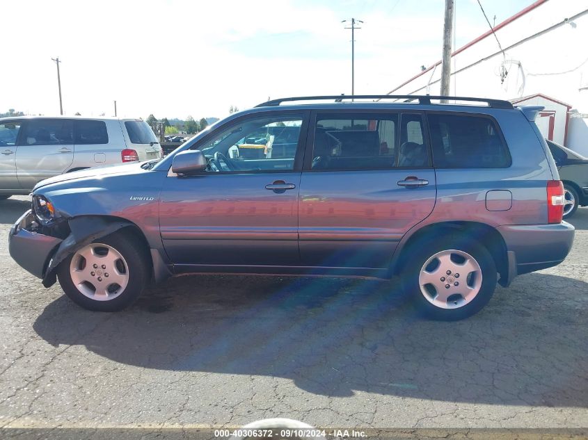 2005 Toyota Highlander Limited V6 VIN: JTEEP21A950111461 Lot: 40306372