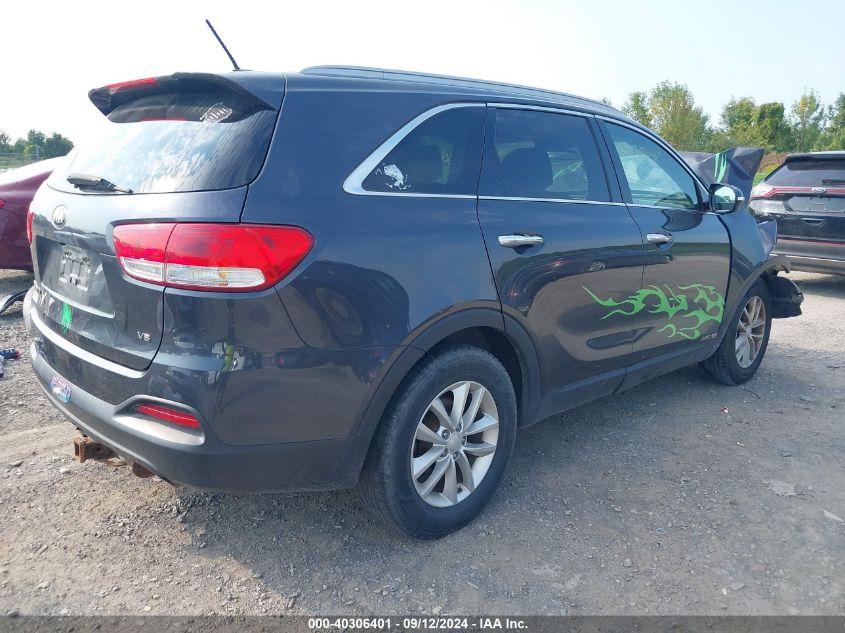 VIN 5XYPGDA50HG324454 2017 KIA Sorento, 3.3L Lx no.4