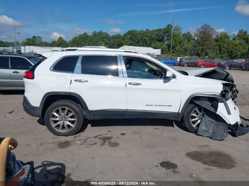 2014 Jeep Cherokee Limited VIN: 1C4PJMDS7EW133390 Lot: 40306528