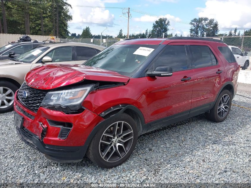 2019 Ford Explorer Sport VIN: 1FM5K8GT5KGA63793 Lot: 40306590