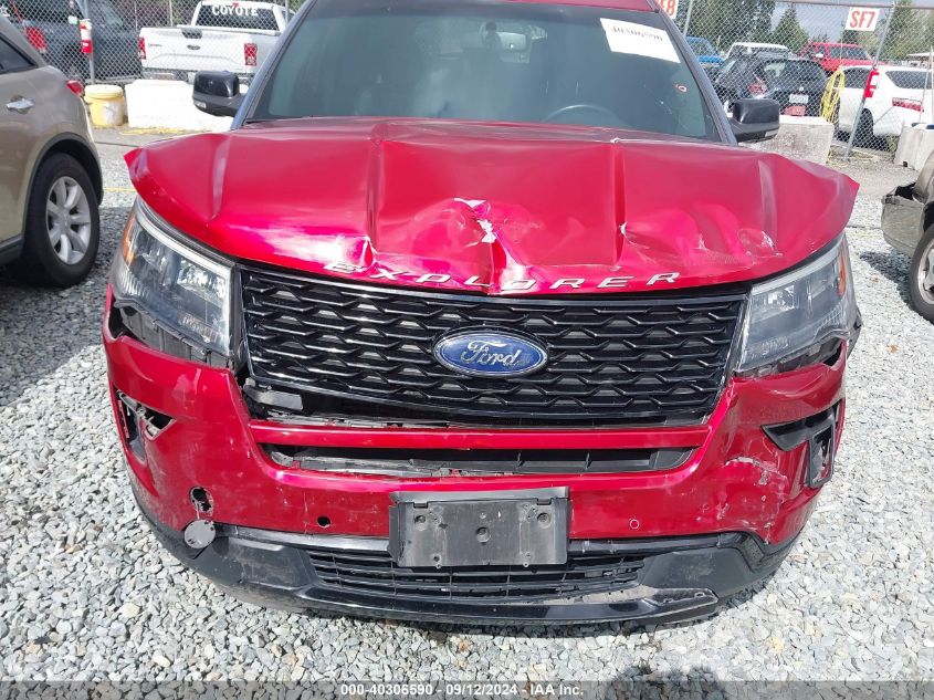 2019 Ford Explorer Sport VIN: 1FM5K8GT5KGA63793 Lot: 40306590