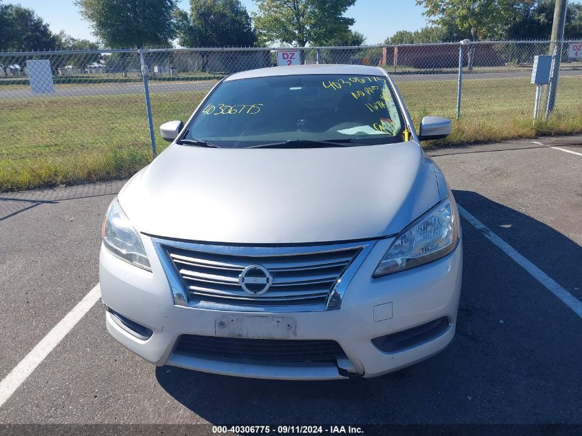 2013 Nissan Sentra Sv VIN: 3N1AB7AP3DL661634 Lot: 40306775