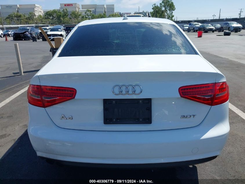 2013 Audi A4 2.0T Premium VIN: WAUAFAFL0DN043429 Lot: 40306779