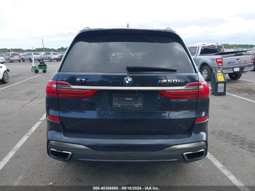 2020 BMW X7 M50I VIN: 5UXCX6C06LLE35956 Lot: 40306865