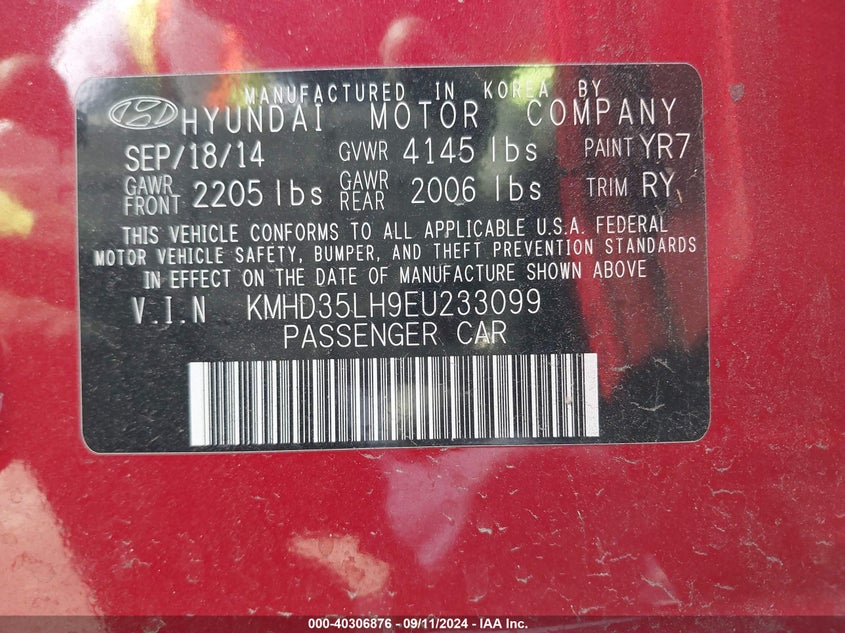 KMHD35LH9EU233099 2014 Hyundai Elantra Gt