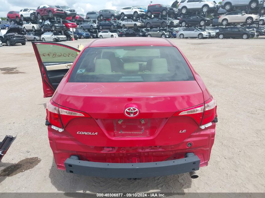 2018 Toyota Corolla Le VIN: 2T1BURHE4JC106847 Lot: 40306877