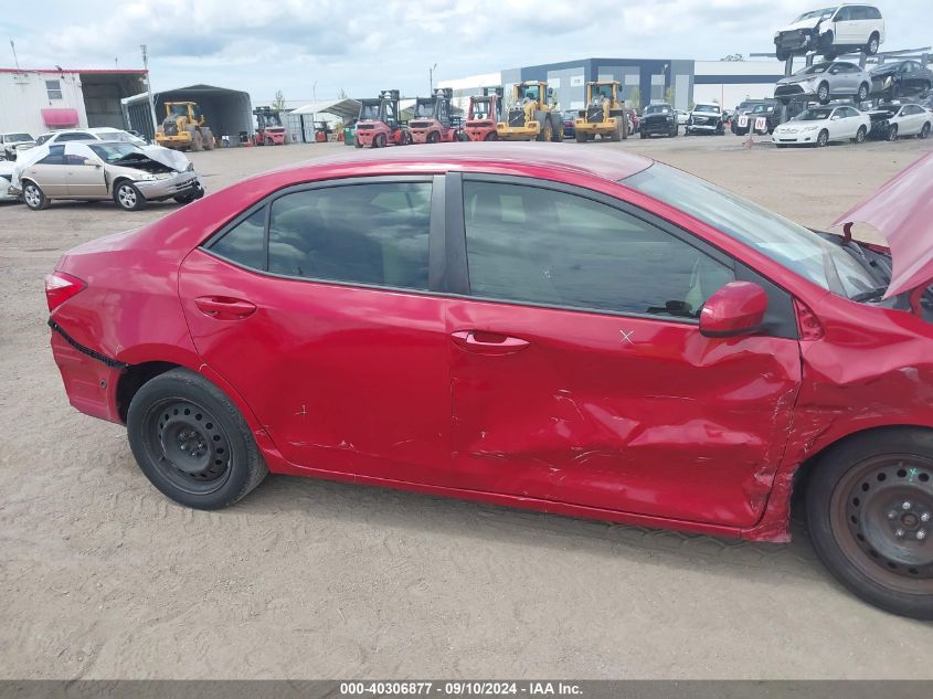 2018 Toyota Corolla Le VIN: 2T1BURHE4JC106847 Lot: 40306877