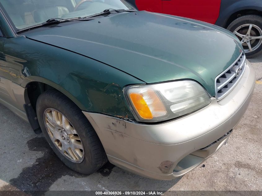 2002 Subaru Outback H6-3.0 L.l. Bean Edition VIN: 4S3BH806527615870 Lot: 40306926