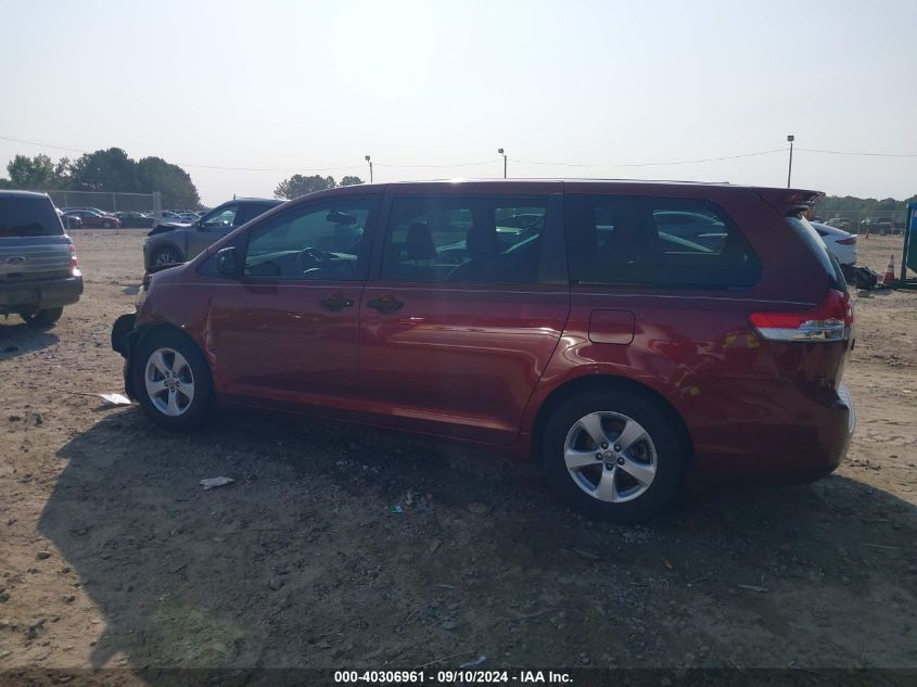 2012 Toyota Sienna VIN: 5TDZK3DC8CS236968 Lot: 40306961