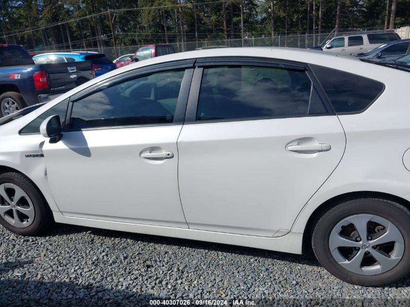 2012 Toyota Prius Three VIN: JTDKN3DU1C5504721 Lot: 40307026