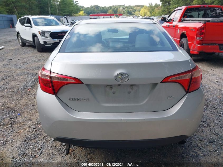 2018 Toyota Corolla Le VIN: 2T1BURHE7JC011392 Lot: 40307043