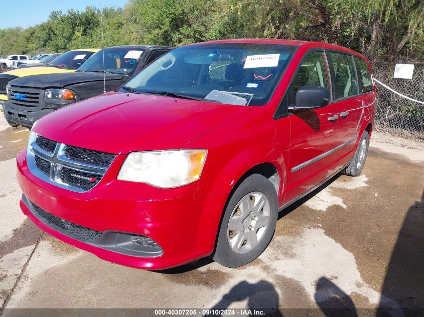 2012 Dodge Grand Caravan Se/Avp VIN: 2C4RDGBG5CR402945 Lot: 40307205