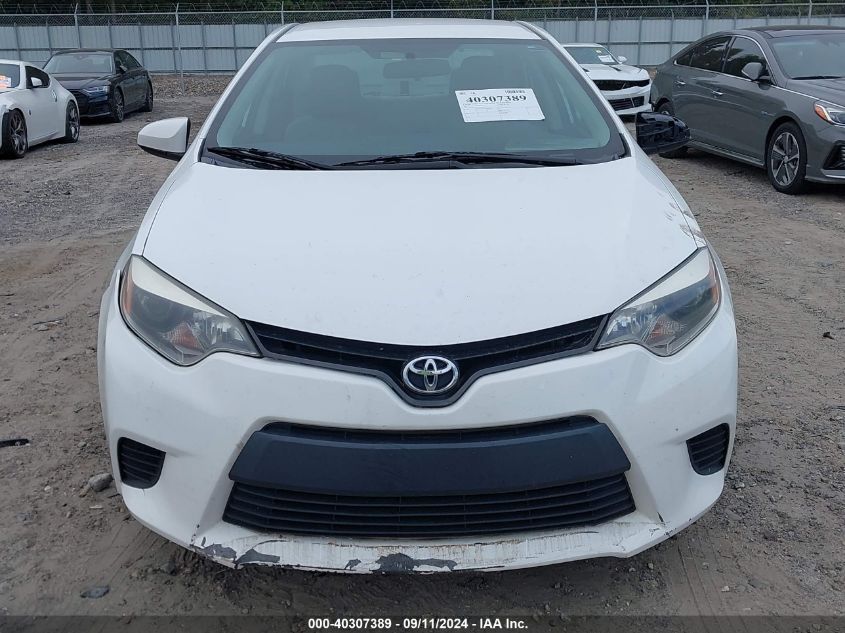 2014 Toyota Corolla L/Le/Le Pls/Prm/S/S Pls VIN: 5YFBURHE2EP080867 Lot: 40307389