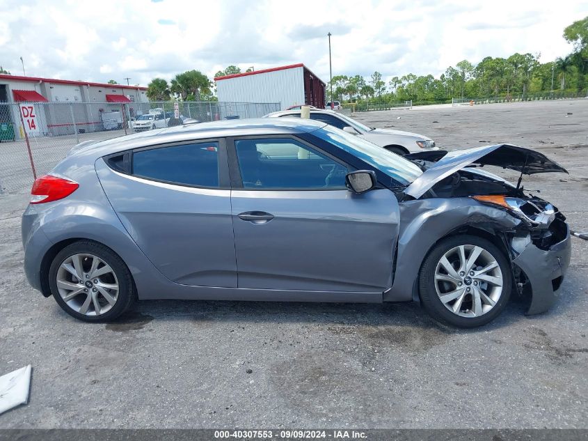 2017 Hyundai Veloster VIN: KMHTC6AD7HU321705 Lot: 40307553