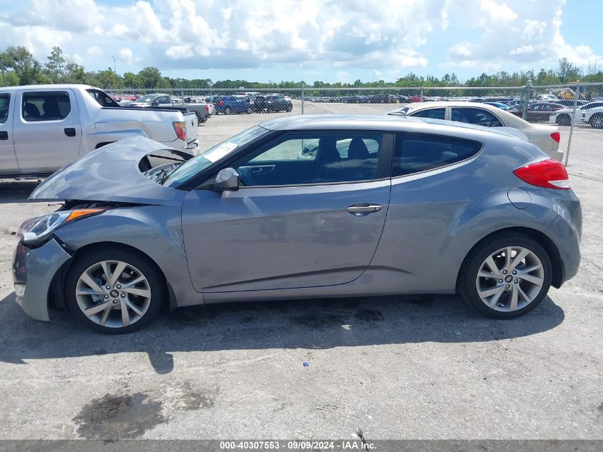 2017 Hyundai Veloster VIN: KMHTC6AD7HU321705 Lot: 40307553