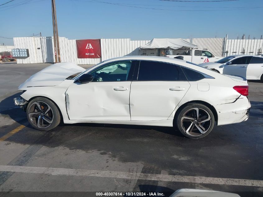 2021 Honda Accord Sport VIN: 1HGCV1F3XMA095836 Lot: 40307614