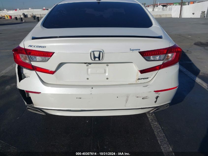 2021 Honda Accord Sport VIN: 1HGCV1F3XMA095836 Lot: 40307614