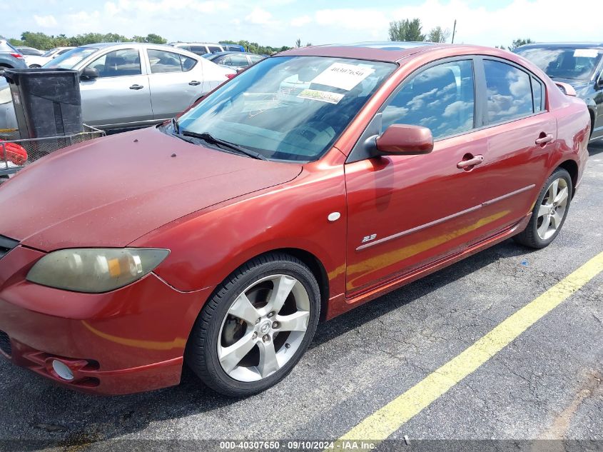 2006 Mazda Mazda3 S Grand Touring VIN: JM1BK323661518385 Lot: 40307650