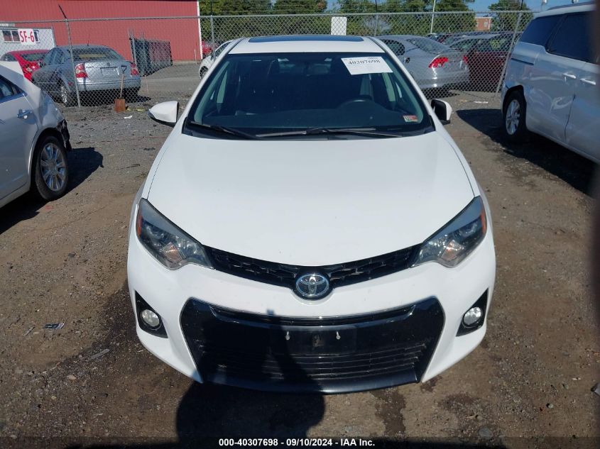 2016 Toyota Corolla S Premium VIN: 2T1BURHE2GC709496 Lot: 40307698