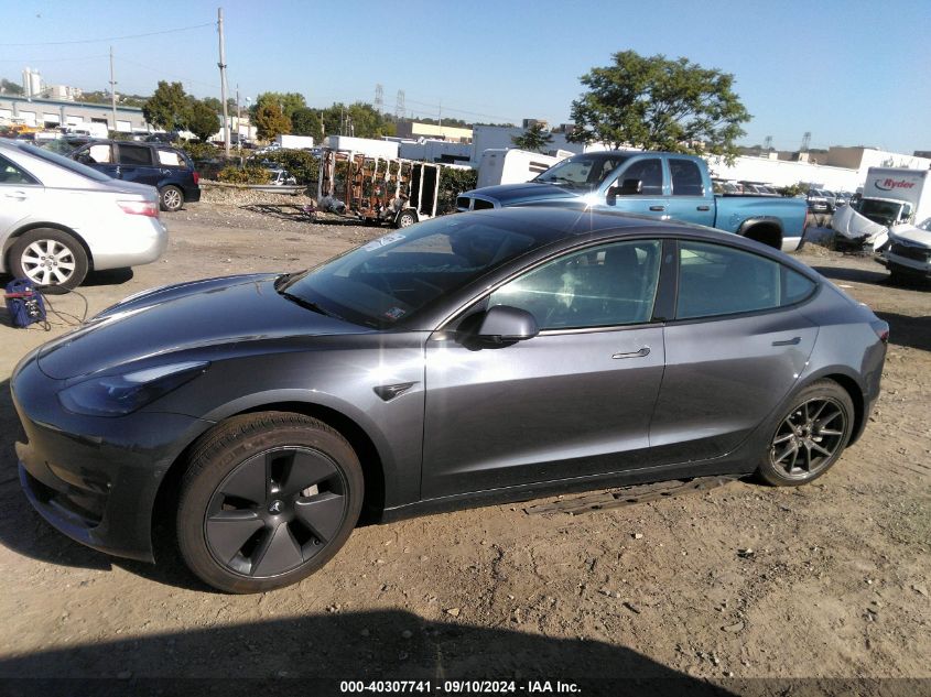 2022 Tesla Model 3 VIN: 5YJ3E1EB9NF349326 Lot: 40307741