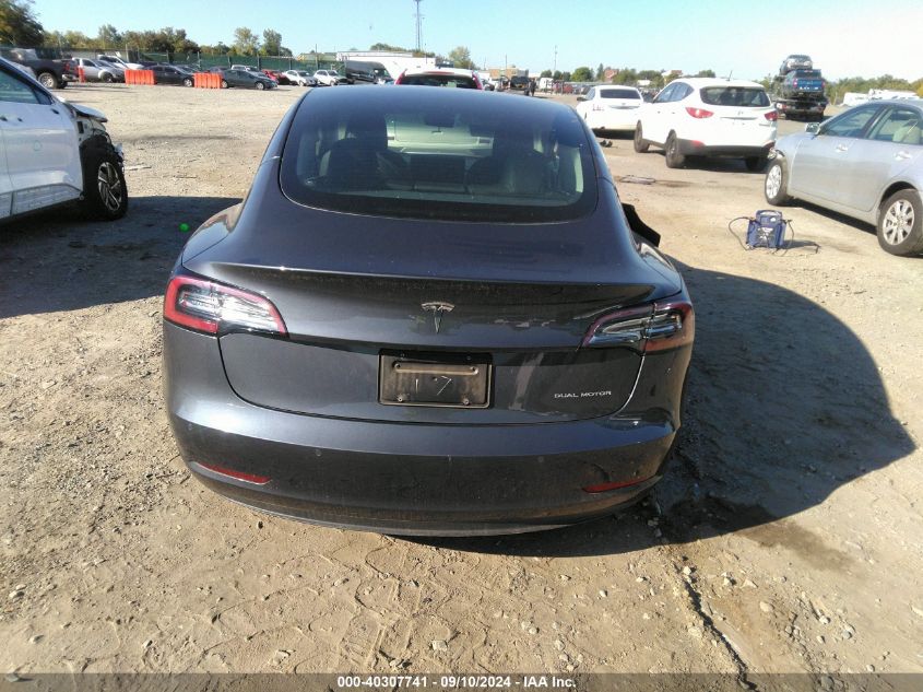 2022 Tesla Model 3 VIN: 5YJ3E1EB9NF349326 Lot: 40307741