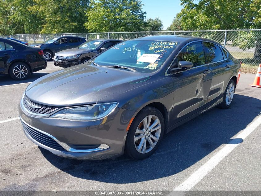 2015 Chrysler 200 Limited VIN: 1C3CCCAB1FN694753 Lot: 40307803