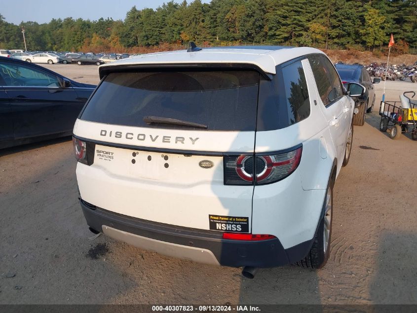 2016 Land Rover Discovery Sport Hse VIN: SALCR2BG6GH551918 Lot: 40307823