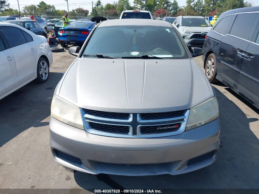 1C3CDZABXDN710655 2013 Dodge Avenger Se