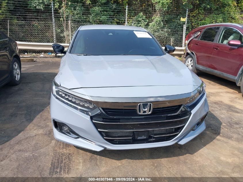 2021 Honda Accord Sport VIN: 1HGCV1F34MA093211 Lot: 40307946